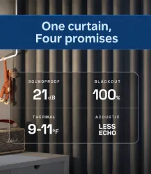 3-in-1 soundproof curtain