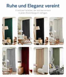 Eleganter Schallschutzvorhang