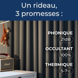 rideaux phoniques et thermiques