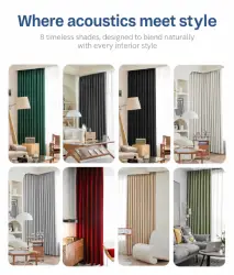 Elegant soundproof curtain