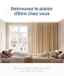 Rideau anti-bruit dans une chambre
